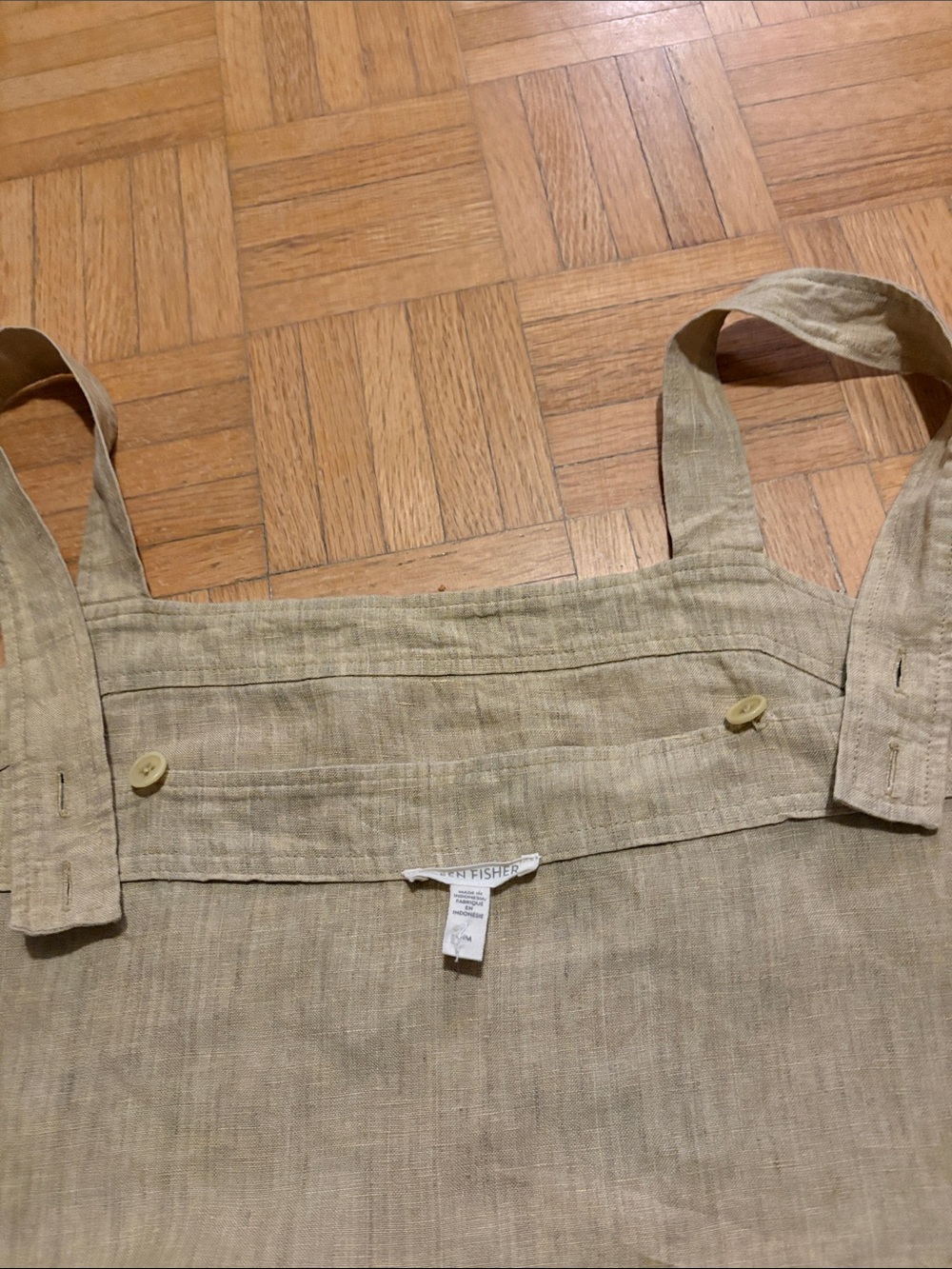 Eileen Fisher Linen Tiered Sundress - Picture 8 of 10